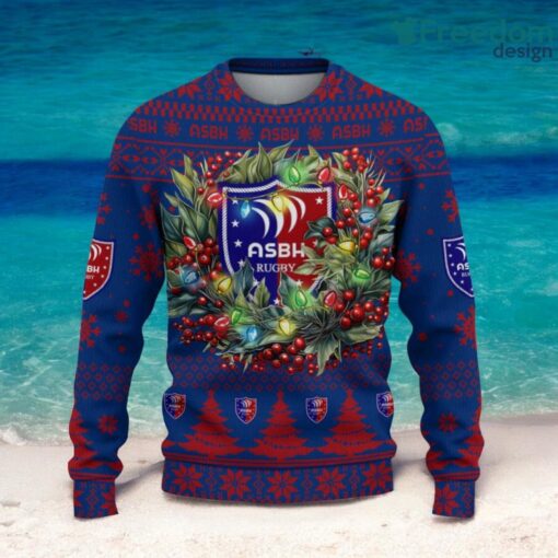 AS Beziers Herault Christmas Ugly Sweater 3D Gift For Men And Women Product Photo 2