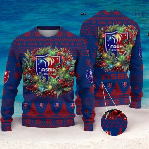 AS Beziers Herault Christmas Ugly Sweater 3D Gift For Men And Women Product Photo 1