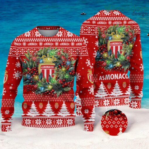 AS Monaco Christmas Ugly Sweater 3D Gift For Men And Women Product Photo 1