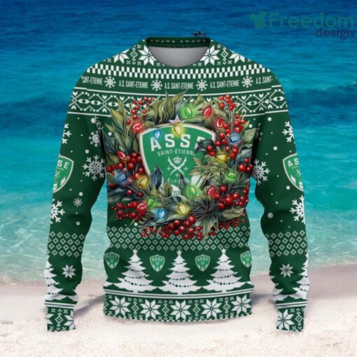 AS Saint-Étienne Christmas Ugly Sweater 3D Gift For Men And Women Product Photo 2