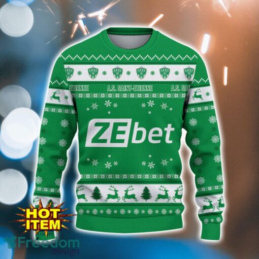 AS SaintEtienne 3D Ugly Christmas Sweater For Men And Women Sport Fans Product Photo 2