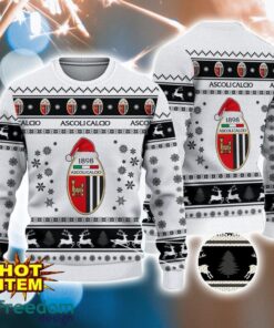 Ascoli Calcio 1898 3D Ugly Christmas Sweater For Men And Women Sport Fans Product Photo 1