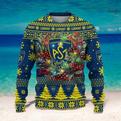 ASM Clermont Auvergne Christmas Ugly Sweater 3D Gift For Men And Women Product Photo 2