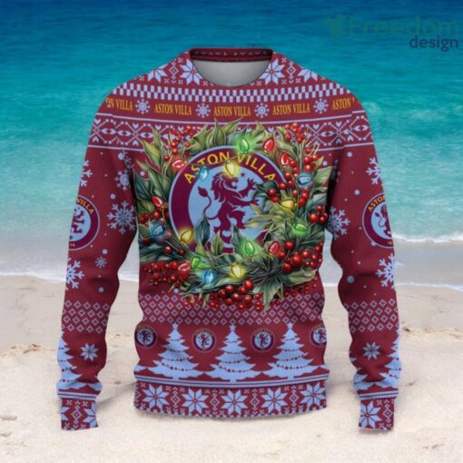 Aston Villa F.C Christmas Ugly Sweater 3D Gift For Men And Women Product Photo 2