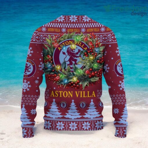 Aston Villa F.C Christmas Ugly Sweater 3D Gift For Men And Women Product Photo 3