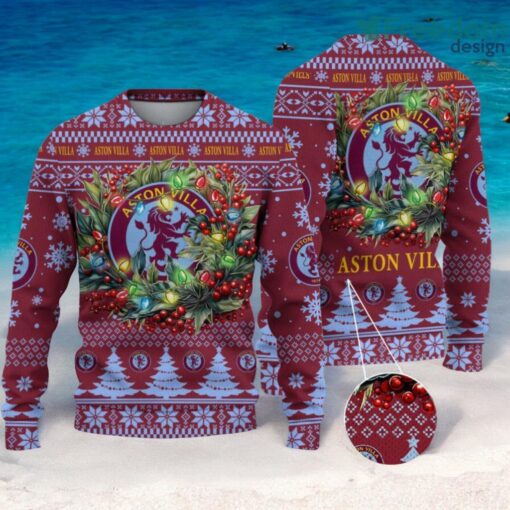 Aston Villa F.C Christmas Ugly Sweater 3D Gift For Men And Women Product Photo 1