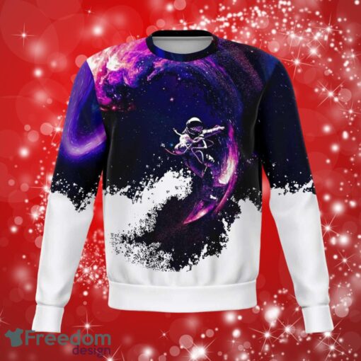 Astro Surf Galaxy Full Over Print Gifts Christmas 3D Sweater Shirt Product Photo 1