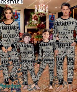 AT-28 Trojan AT28 Aircraft Ugly Christmas Family Pajamas Set Gift For Family