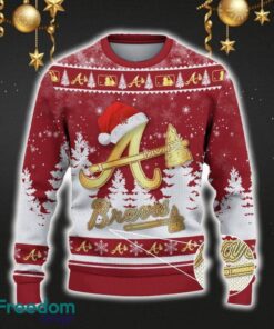 Atlanta Braves Car For Fans 3D Sweater Ugly Christmas Santa Hat Tree Gift For Men Women Atlanta Braves Car For Fans 3D Sweater Ugly Christmas Santa Hat Tree Gift For Men Women