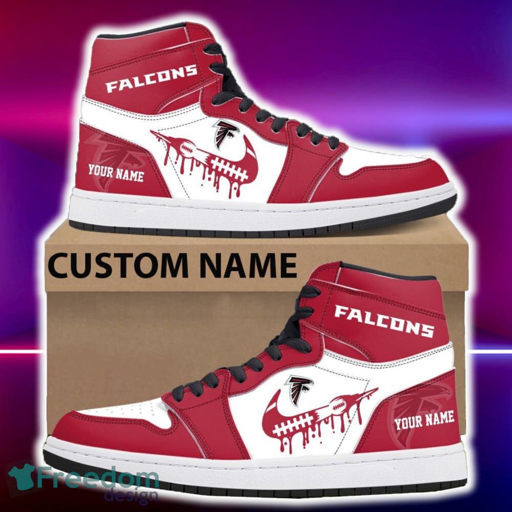 Atlanta Falcons Air Jordan Hightop Shoes New Custom Name For Fans Gift Sneaker - Atlanta Falcons Air Jordan Hightop Shoes Photo 4