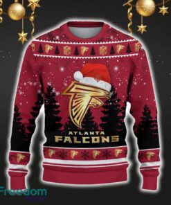 Atlanta Falcons Car For Fans 3D Sweater Ugly Christmas Santa Hat Tree Gift For Men Women