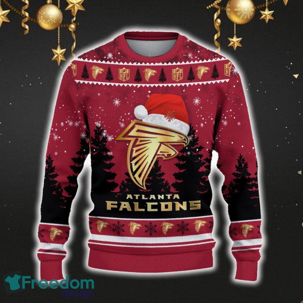 Atlanta Falcons Car For Fans 3D Sweater Ugly Christmas Santa Hat Tree Gift For Men Women image Atlanta Falcons Car For Fans 3D Sweater Ugly Christmas Santa Hat Tree Gift For Men Women - Atlanta Falcons Ugly Christmas Sweater_2