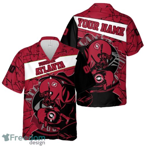 Atlanta Football Team Personalized Name Number Hawaiian Shirt And Shorts Team Gift Product Photo 1