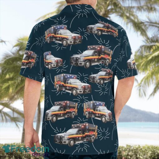 Austin County, Texas, Austin County EMS Aloha Hawaiian Shirt Beach Gift Shirt Product Photo 2