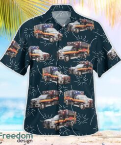 Austin County, Texas, Austin County EMS Aloha Hawaiian Shirt Beach Gift Shirt Product Photo 3