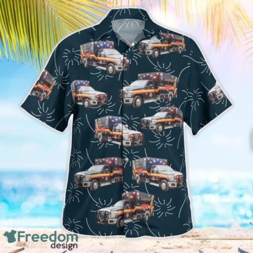 Austin County, Texas, Austin County EMS Aloha Hawaiian Shirt Beach Gift Shirt Product Photo 3