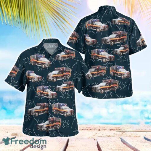 Austin County, Texas, Austin County EMS Aloha Hawaiian Shirt Beach Gift Shirt Product Photo 1