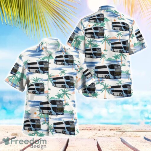 Australia, Double-decker Buses Bustech Hawaiian Shirt Beach Shirt For Men And Women Product Photo 1