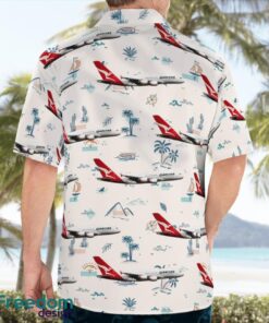 Australia Qantas Airbus A380-842 Hawaiian Shirt Beach Summer Shirt Product Photo 4