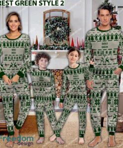 Avro Anson Aircraft Pajamas Set War Gift Christmas - Avro Anson Aircraft Pajamas Set Family Photo Green