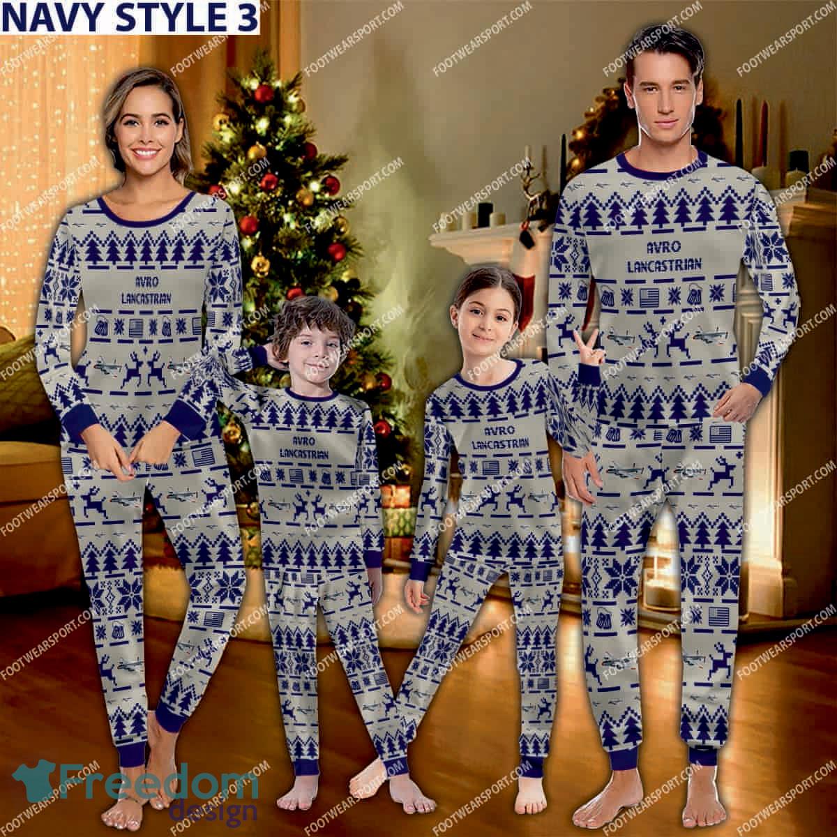 avro-lancastrian-aircraft-ugly-christmas-family-pajamas-set-gift-family-2.jpg Avro Lancastrian Aircraft Ugly Christmas Family Pajamas Set Gift Family - Avro Lancastrian Aircraft Pajamas Set Family Photo Navy
