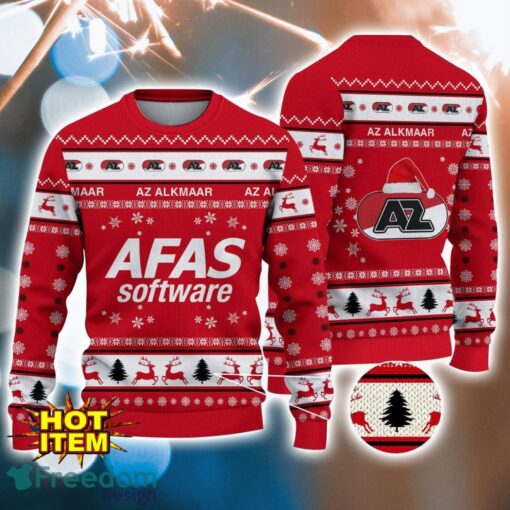 AZ Alkmaar 3D Ugly Christmas Sweater For Men And Women Sport Fans Product Photo 1