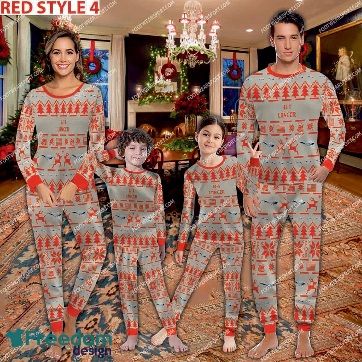 b-1-lancer-b1-aircraft-pajamas-set-men-women-children-christmas-3.jpg B-1 Lancer B1 Aircraft Pajamas Set Men Women Children Christmas - B-1 Lancer B1 Aircraft Pajamas Set Family Photo Red