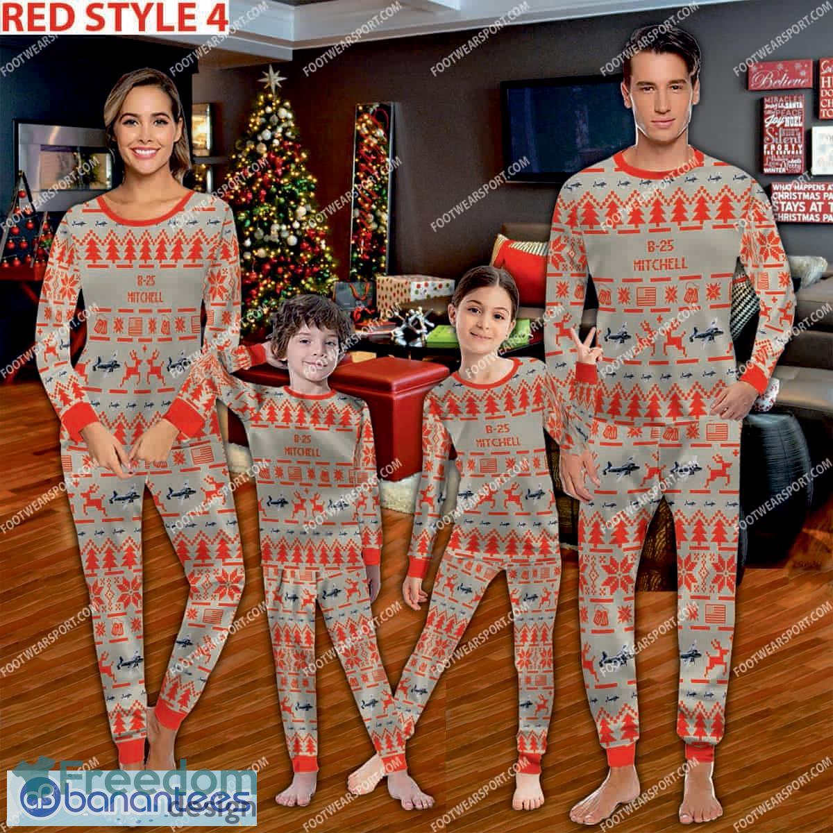 b-25-mitchell-b25-aircraft-pajamas-set-family-gift-family-christmas-3.jpg B-25 Mitchell B25 Aircraft Pajamas Set Family Gift Family Christmas - B-25 Mitchell B25 Aircraft Pajamas Set Family Photo Red