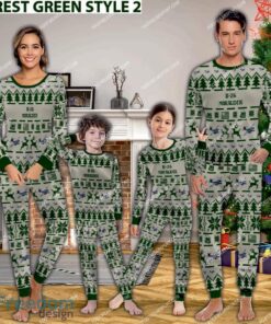 B-26 Marauder B26 Aircraft Pajamas Set Family Army Gift Christmas - B-26 Marauder B26 Aircraft Pajamas Set Family Photo Green