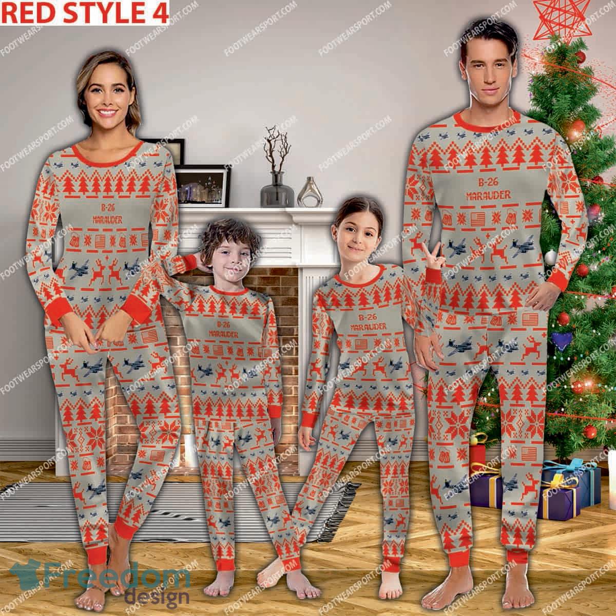 b-26-marauder-b26-aircraft-pajamas-set-family-army-gift-christmas-3.jpg B-26 Marauder B26 Aircraft Pajamas Set Family Army Gift Christmas - B-26 Marauder B26 Aircraft Pajamas Set Family Photo Red