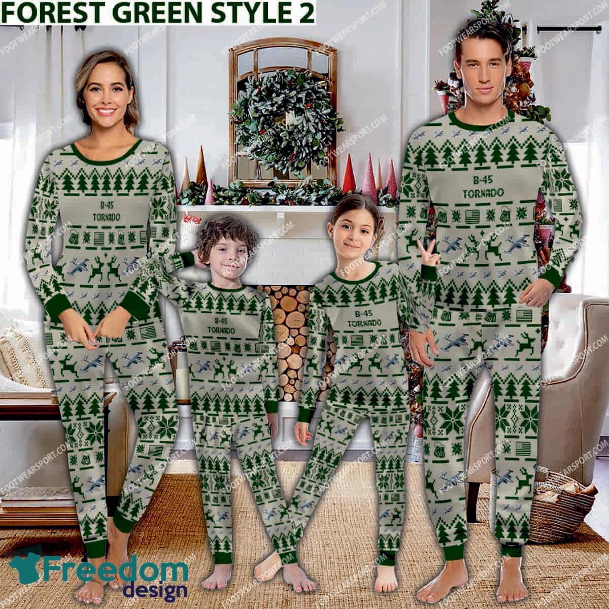 b-45-tornado-b45-aircraft-ugly-christmas-pajamas-set-gift-family-1.jpg B-45 Tornado B45 Aircraft Ugly Christmas Pajamas Set Gift Family - B-45 Tornado B45 Aircraft Pajamas Set Family Photo Green