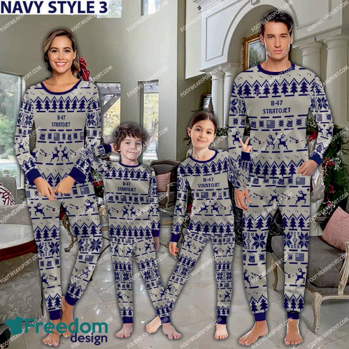 B 47 Stratojet B47 Aircraft Pajamas Set Family Army Gift Christmas image B-47 Stratojet B47 Aircraft Pajamas Set Family Army Gift Christmas - B-47 Stratojet B47 Aircraft Pajamas Set Family Photo Navy