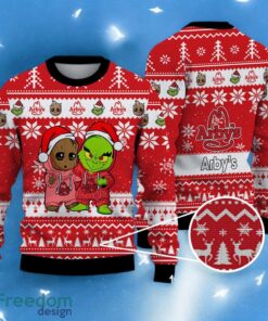 Baby Groot and Grinch Ugly Sweater arby’s Christmas Sweater For Men Women Hoiliday Gift