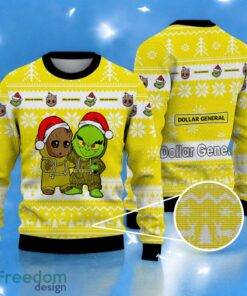 Baby Groot and Grinch Ugly Sweater dollar general Christmas Sweater For Men Women Hoiliday Gift