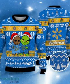 Baby Groot and Grinch Ugly Sweater walmart Christmas Sweater For Men Women Hoiliday Gift