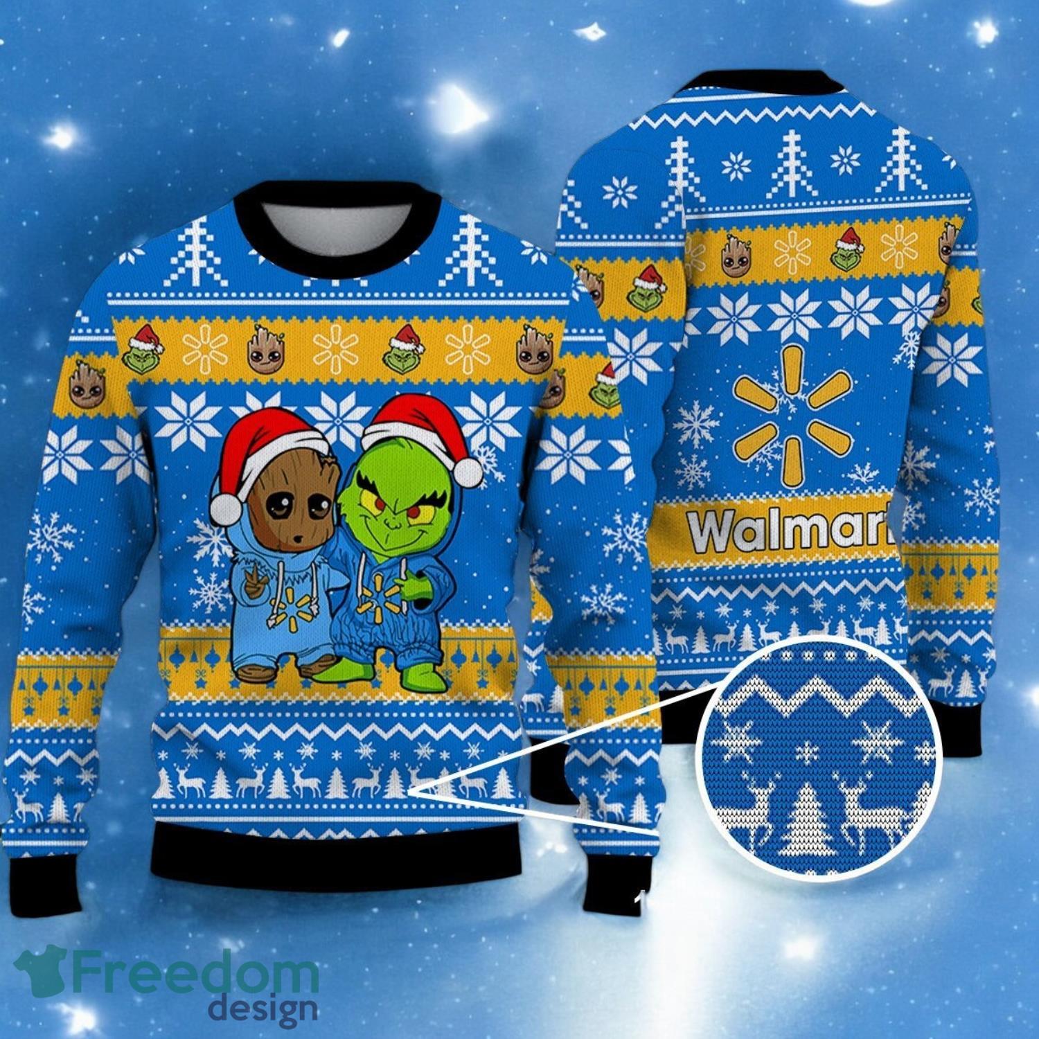Baby Groot and Grinch Ugly Sweater walmart Christmas Sweater For Men Women Hoiliday Gift image Baby Groot and Grinch Ugly Sweater walmart Christmas Sweater For Men Women Hoiliday Gift Product Photo 1