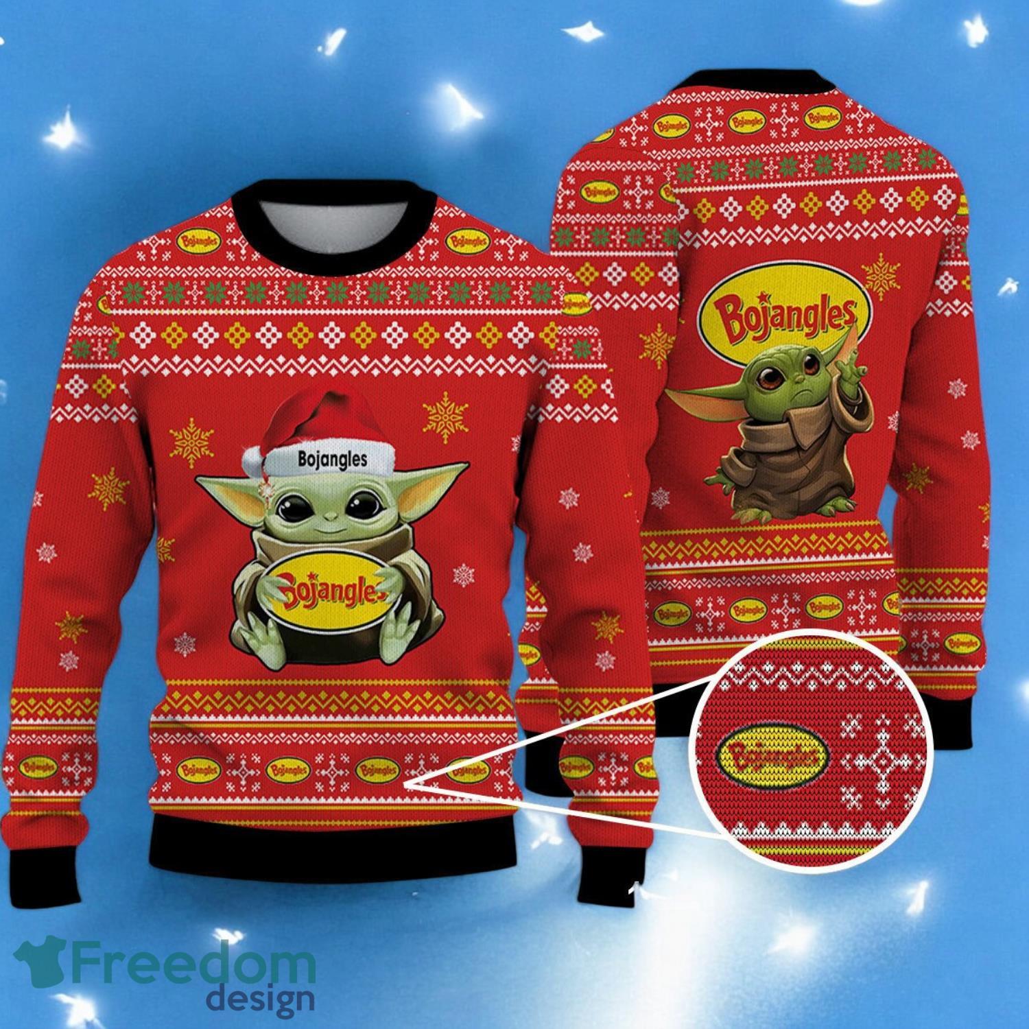 Baby Yoda Ugly Sweater bojangles Christmas Sweater For Men Women Hoiliday Gift image Baby Yoda Ugly Sweater bojangles Christmas Sweater For Men Women Hoiliday Gift Product Photo 1