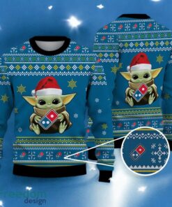 Baby Yoda Ugly Sweater domino’s pizza Christmas Sweater For Men Women Hoiliday Gift