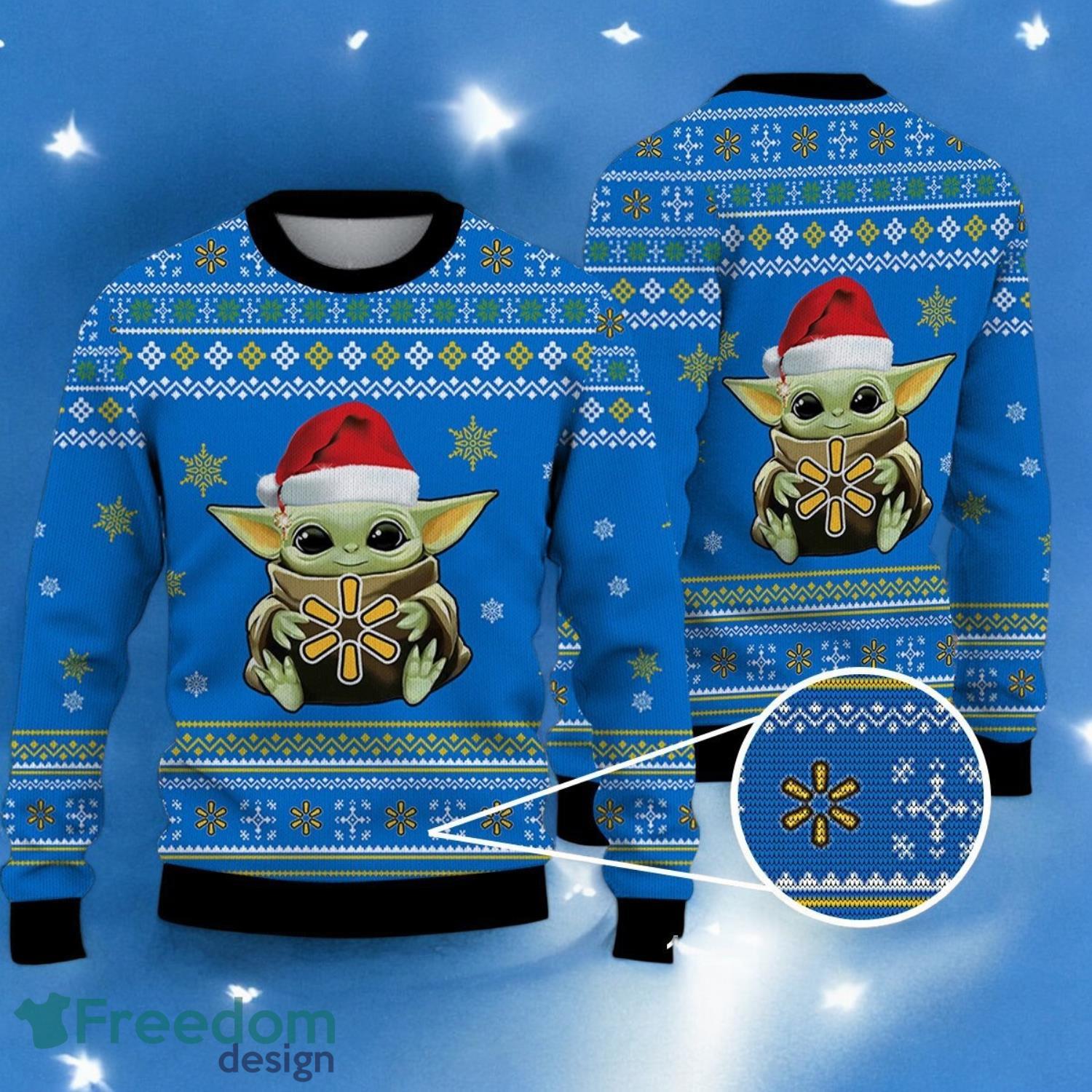 Baby Yoda Ugly Sweater walmart Christmas Sweater For Men Women Hoiliday Gift image Baby Yoda Ugly Sweater walmart Christmas Sweater For Men Women Hoiliday Gift Product Photo 1