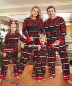 Bacardi Red Beer Ugly Christmas Pajamas Set Gift For Family