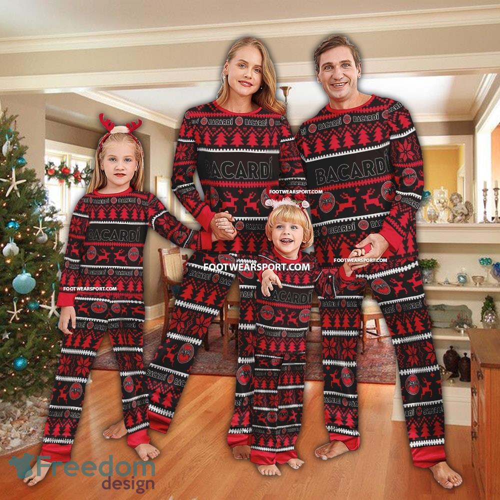 Bacardi Red Beer Ugly Christmas Pajamas Set Gift For Family image Bacardi Red Beer Ugly Christmas Pajamas Set Gift For Family - Bacardi Red Beer Ugly Christmas Pajamas Set Gift For Family
