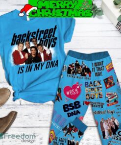 Backstreet Boys Is In My DNA Blue Design Fleece Pajamas Set For Women Gift Christmas