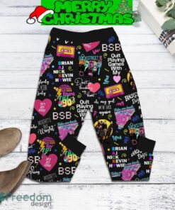 Backstreet Boys Quit Playing Game With My Backstreet Boys Black Fleece Pajamas Set Men Women For Fans image Backstreet Boys Quit Playing Game With My Backstreet Boys Black Fleece Pajamas Set Men Women For Fans - Backstreet Boys Quit Playing Game With My Backstreet Boys Black Fleece Pajamas Set-5