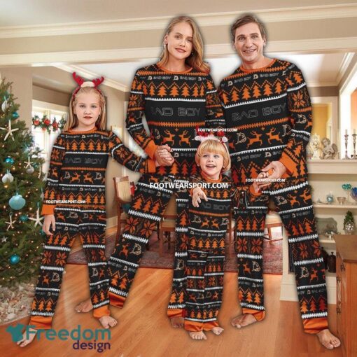 Bad Boy Tractor Ugly Christmas Pajamas Set Men Women Children - Bad Boy Tractor Ugly Christmas Pajamas Set Men Women Children