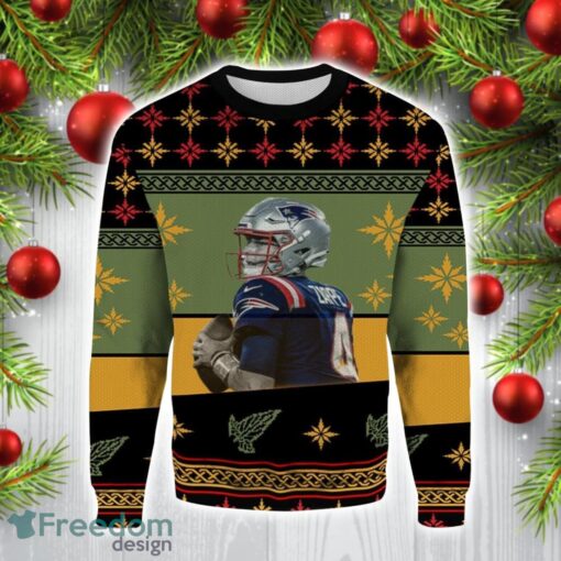 Bailey Zappe New England Patriots Christmas Gift Ugly Christmas Sweater For Men And Women Product Photo 1