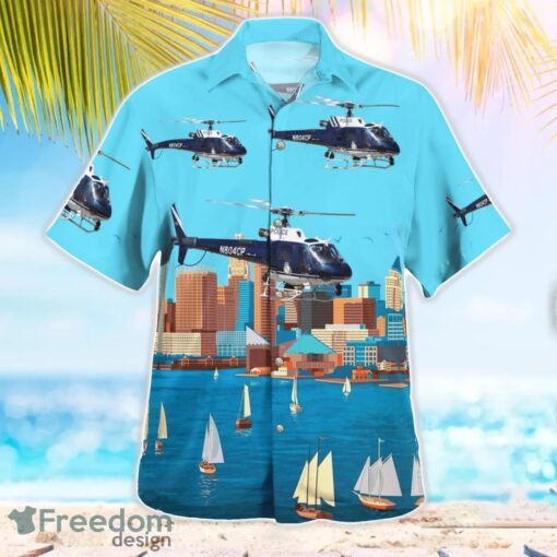 Baltimore County, Maryland, Baltimore County Police Department Eurocopter AS350B3 Helicopters Hawaiian Shirt Beach Shirt For Men And Women Product Photo 3