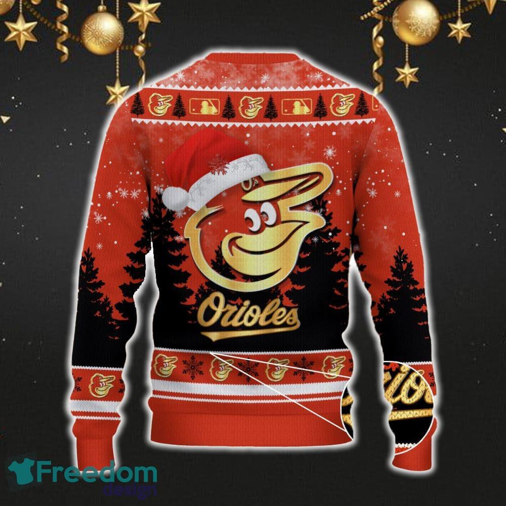 Baltimore Orioles Car For Fans 3D Sweater Ugly Christmas Santa Hat Tree Gift For Men Women image Baltimore Orioles Car For Fans 3D Sweater Ugly Christmas Santa Hat Tree Gift For Men Women - Baltimore Orioles Ugly Christmas Sweater_3