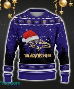 Baltimore Ravens Car For Fans 3D Sweater Ugly Christmas Santa Hat Tree Gift For Men Women Baltimore Ravens Car For Fans 3D Sweater Ugly Christmas Santa Hat Tree Gift For Men Women