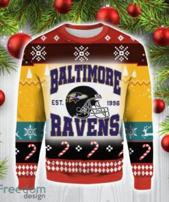 Baltimore Ravens EST 1996 Christmas Gift Ugly Christmas Sweater For Men And Women