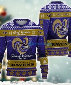 Baltimore Ravens Logo Ugly Christmas Sweater For Fans Men And Women Christmas Gift Ideas Product Photo 2